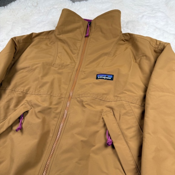 Patagonia Women's Shelled Synchilla Jacket Nest Brown & Amaranth Pink Medium - Picture 2 of 8